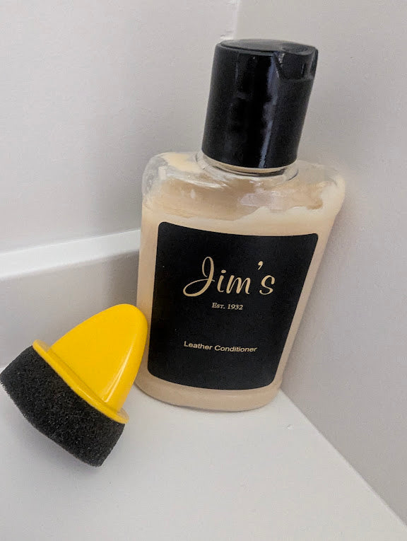 Jim's Leather Conditioner 4oz Bottle with Applicator