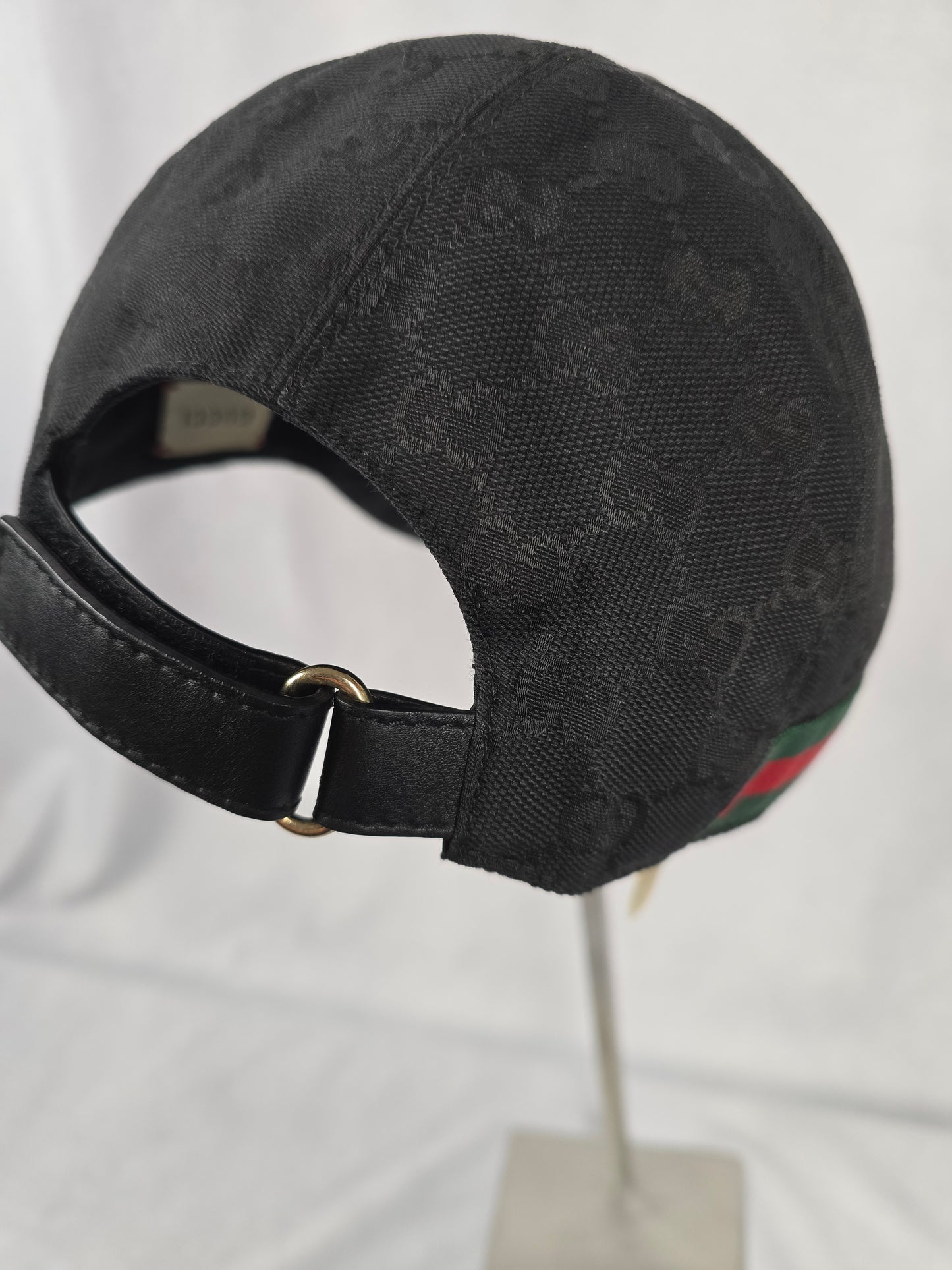 Gucci Monogram Black Baseball Cap
