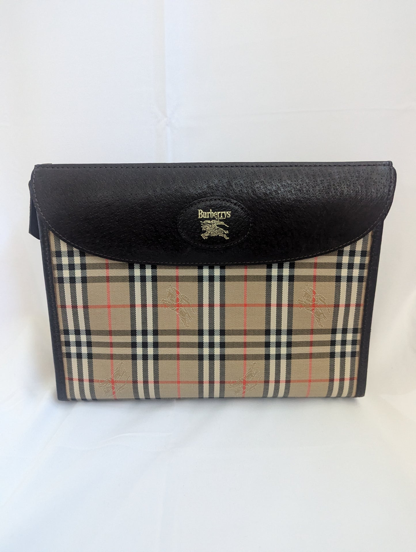 Burberry Beige Nova Check Clutch