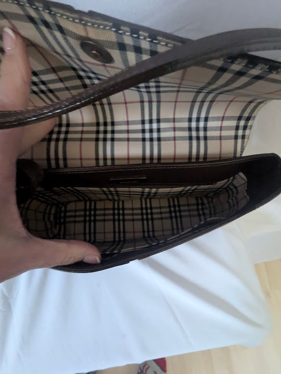 Burberry Brown Leather Shoulder Bag