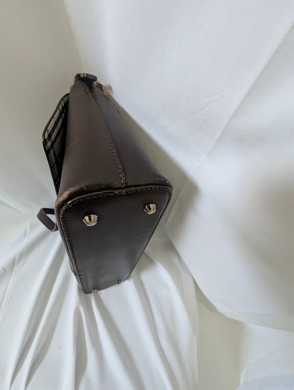 Burberry Brown Leather Shoulder Bag