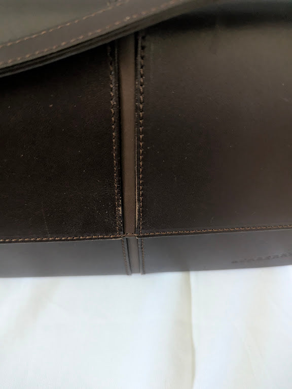 Burberry Brown Leather Shoulder Bag