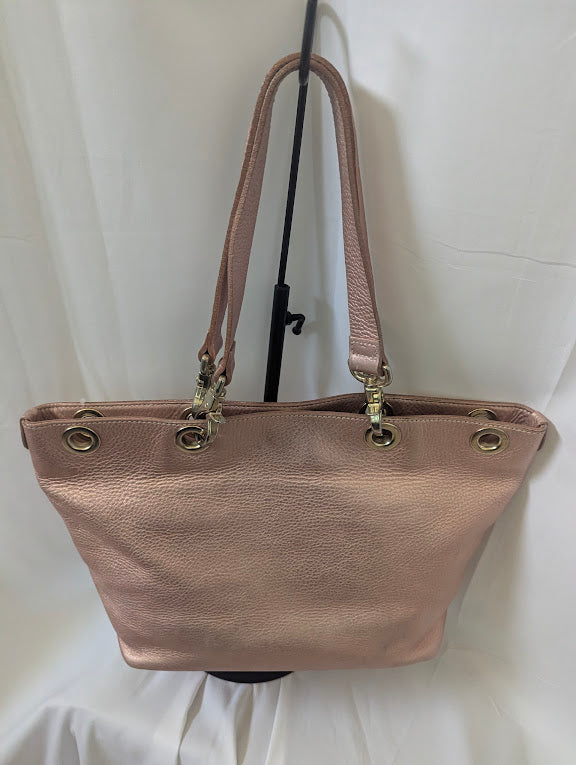 Burberry Pink Metallic Blue Label Shoulder Bag