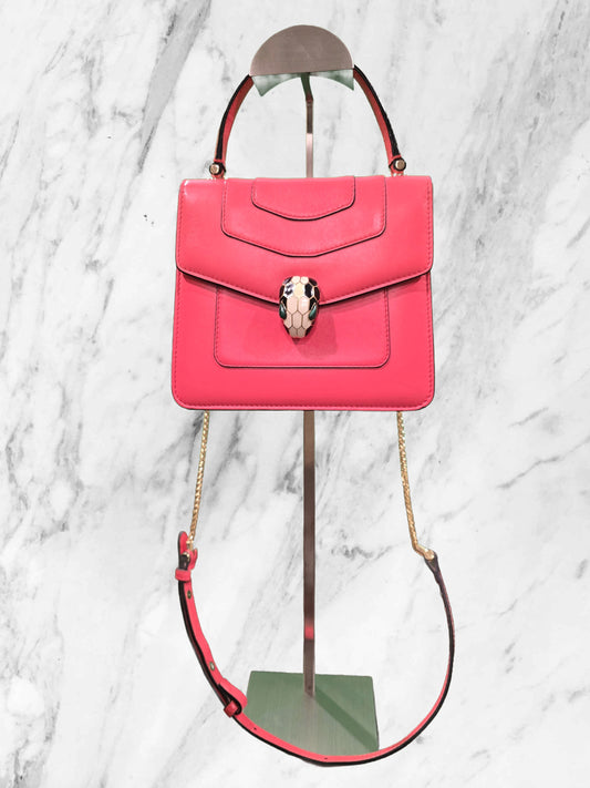 BVLGARI Serpenti Forever Flap Top Handle Bag w/ Shoulder Strap