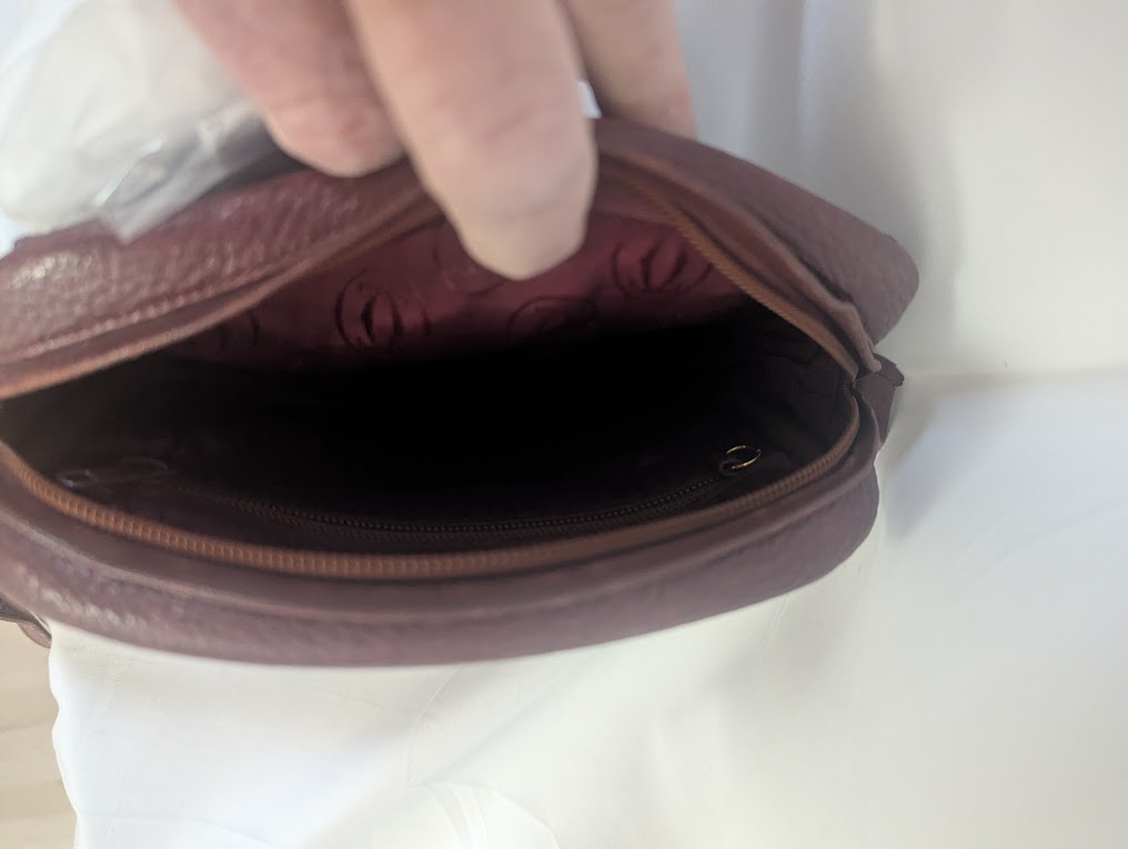 Cartier Vintage Bordeaux Burgandy Trinity Crossbody Bag