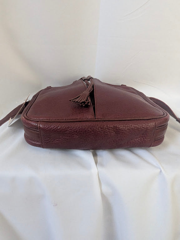 Cartier Vintage Bordeaux Burgandy Trinity Crossbody Bag