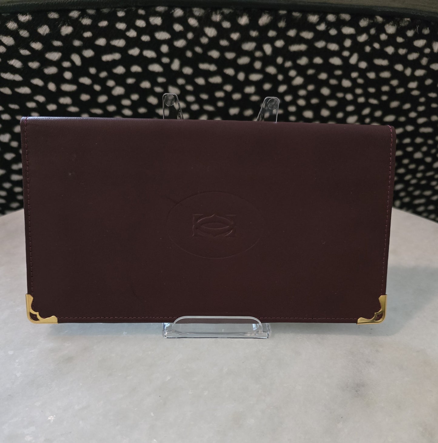 Cartier Burgandy Wallet in Box