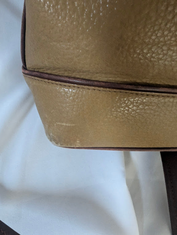 Cartier Vintage Trinity Tan and Burgandy Bucket Bag