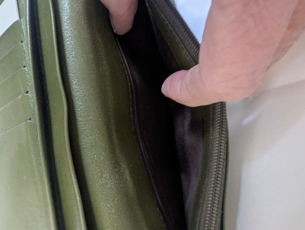 Celine Green Long Wallet