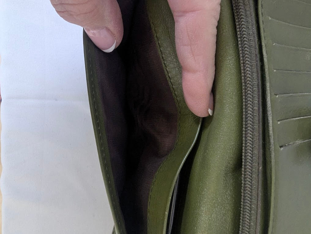 Celine Green Long Wallet