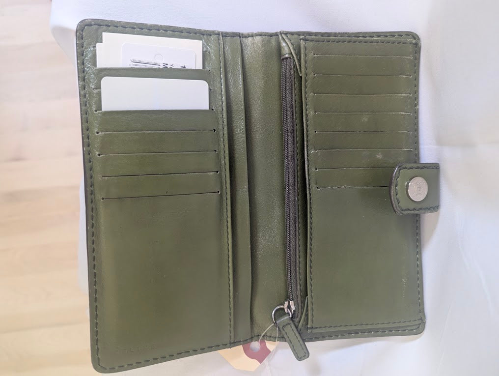 Celine Green Long Wallet
