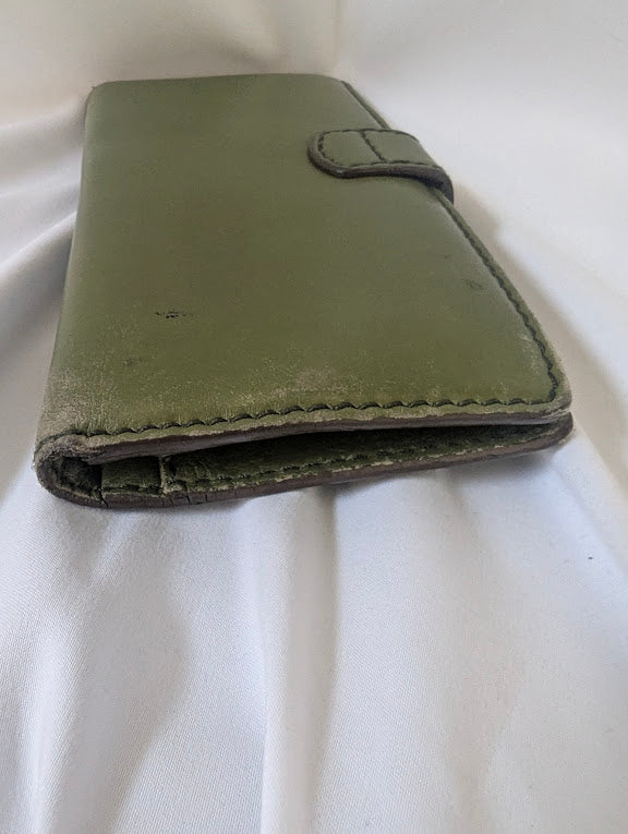 Celine Green Long Wallet