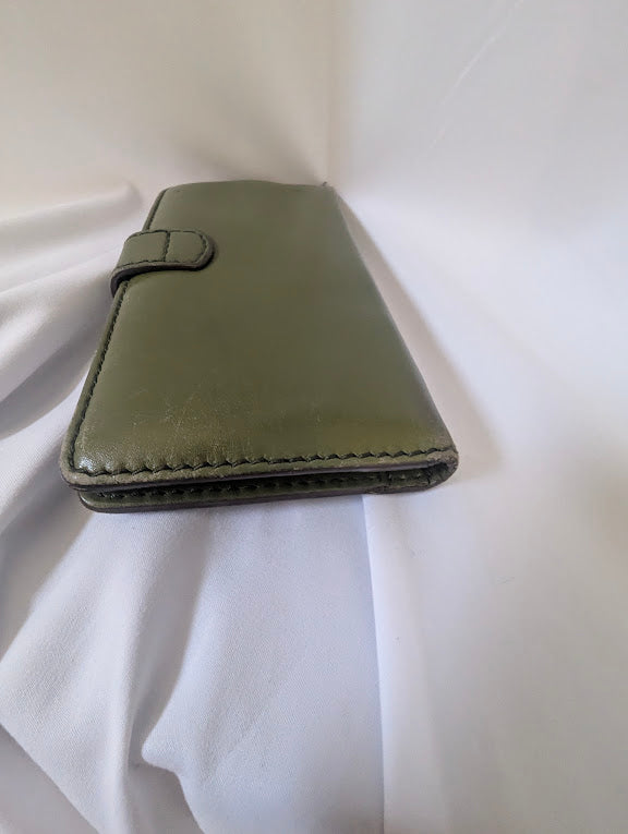 Celine Green Long Wallet