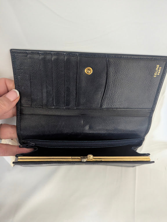 Chanel Black Caviar Long Wallet