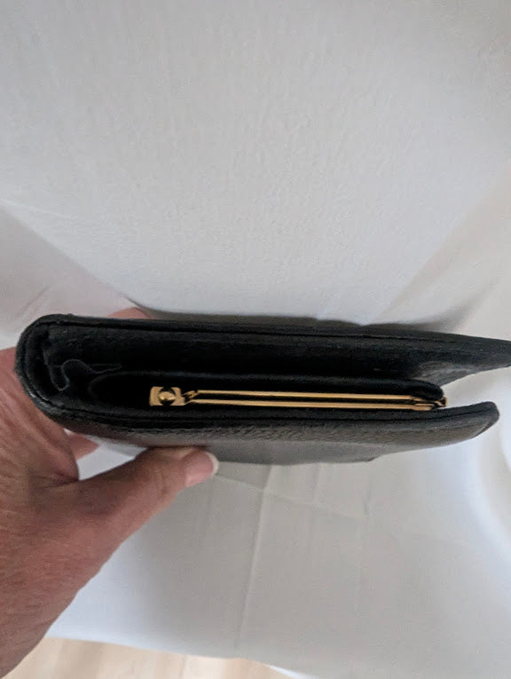 Chanel Black Caviar Long Wallet