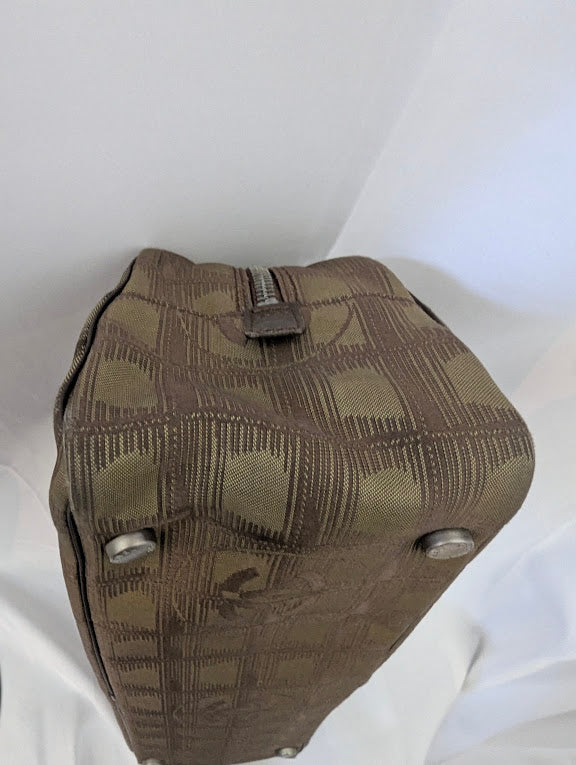 Chanel Brown Travel Line Handbag 2002-2003