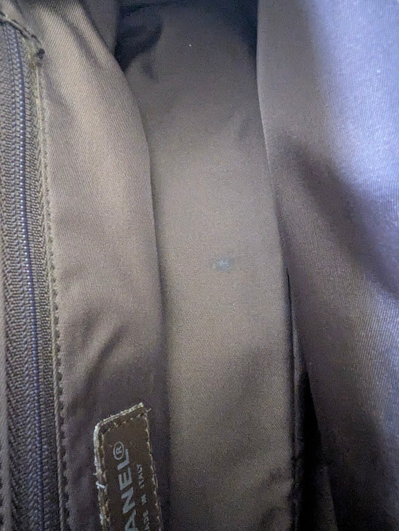 Chanel Brown Travel Line Handbag 2002-2003