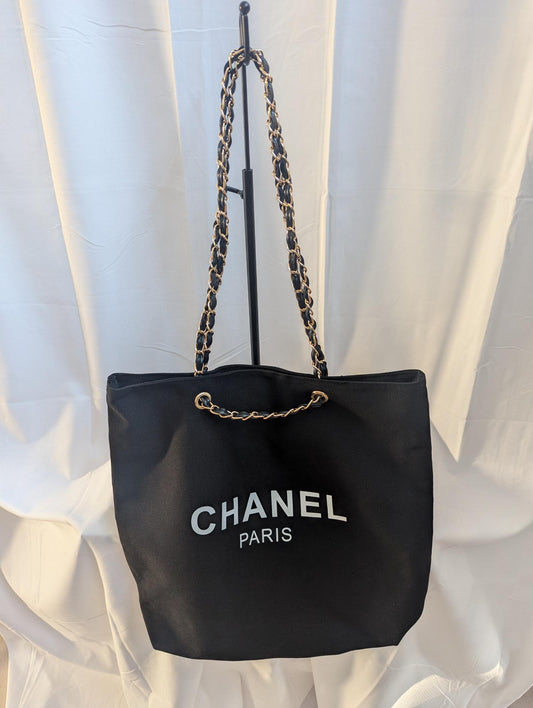Chanel VIP Makeup Canvas Bag with Chain