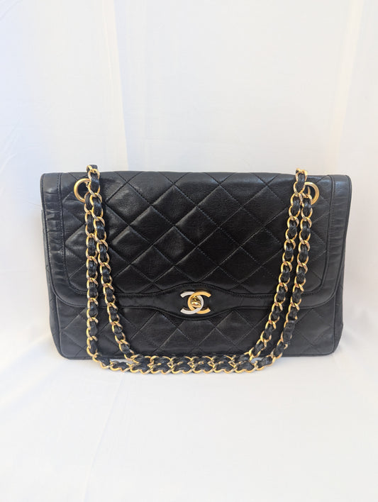 Chanel Paris Limited Black Lambskin Bag