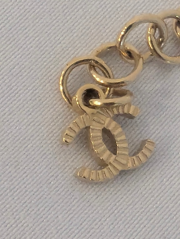 Chanel Pendant Gold Perfume Bottle Necklace