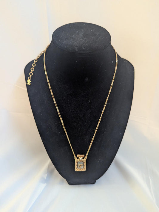 Chanel Pendant Gold Perfume Bottle