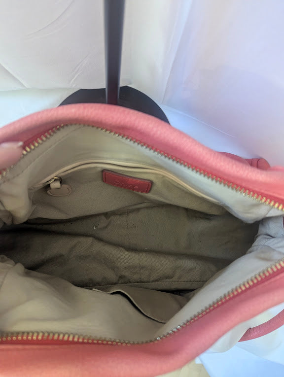 Chloe Pink Shoulder Bag with Gold Hardware