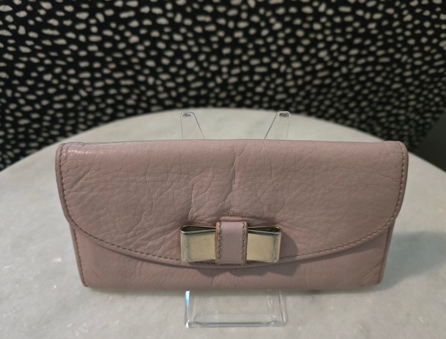 Chloe Pink Wallet with Bow