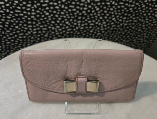 Chloe Pink Wallet with Bow