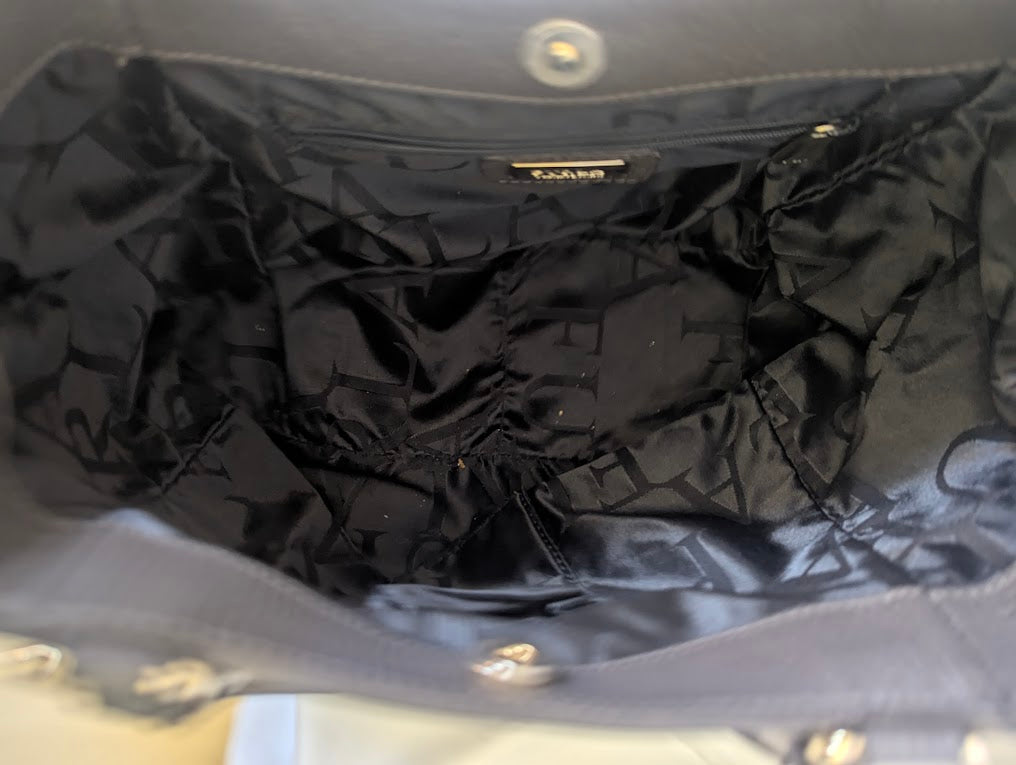 Furla Black with Leopard Handbag