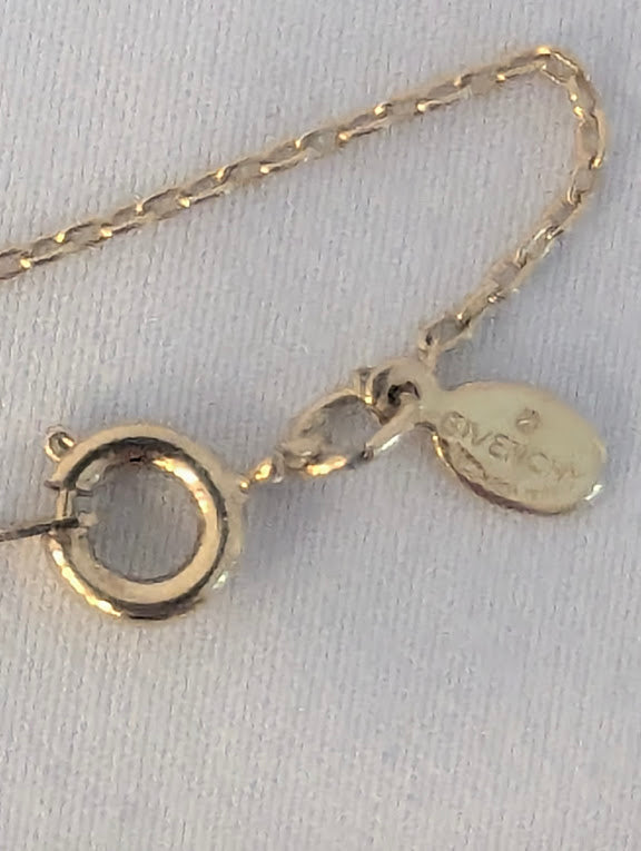 Givenchy Gold Rhinestone Necklace