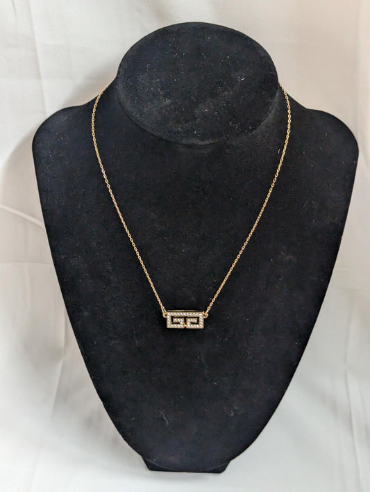 Givenchy Gold Rhinestone Necklace