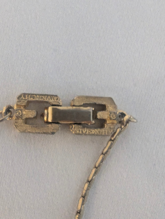 Givenchy Gold Square Necklace