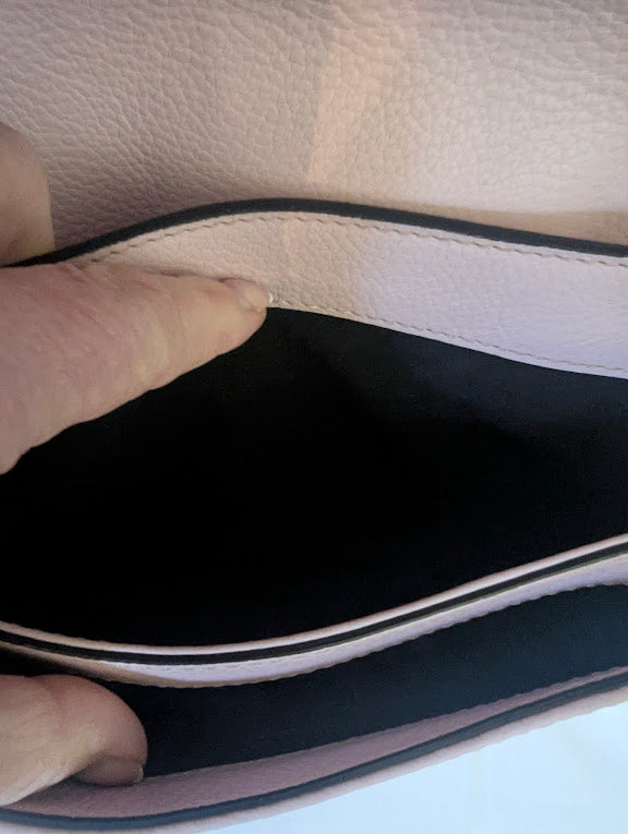 Givenchy Pink Multicolored Striped Accent Envelope Clutch