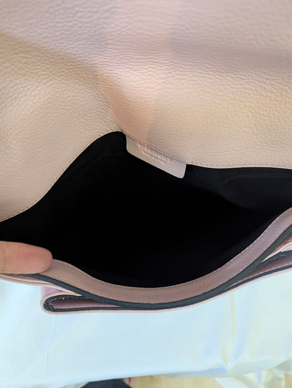 Givenchy Pink Multicolored Striped Accent Envelope Clutch
