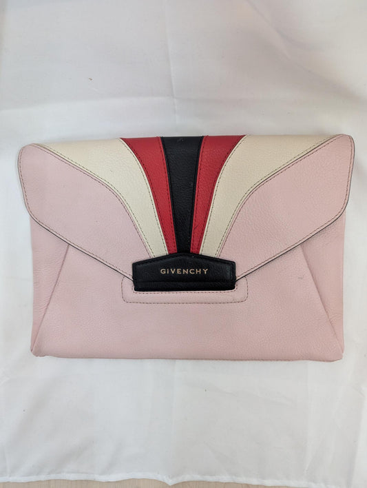 Givenchy Pink Stripe Clutch