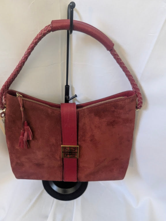 Givenchy Red Suede Shoulder or Handbag