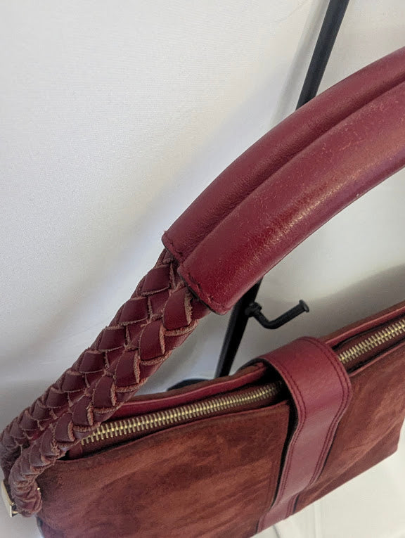 Givenchy Red Suede Shoulder or Handbag