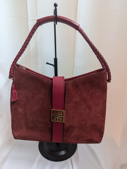 Givenchy Red Suede Handbag