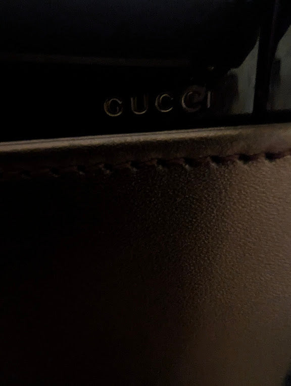 Gucci Brown Sleek Evening Shoulder Bag