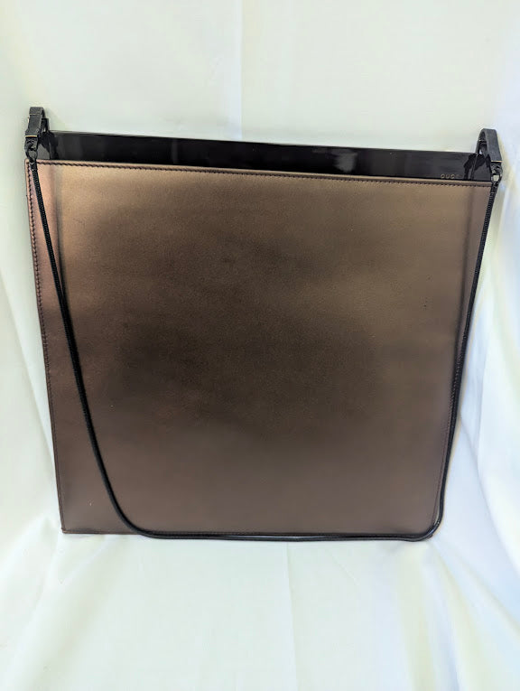 Gucci Brown Sleek Evening Shoulder Bag