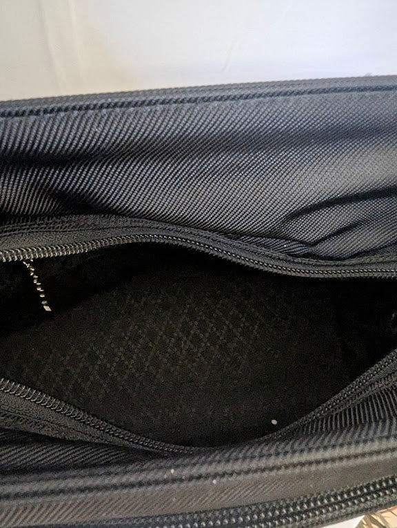 Gucci Black Bamboo Handle Nylon Handbag