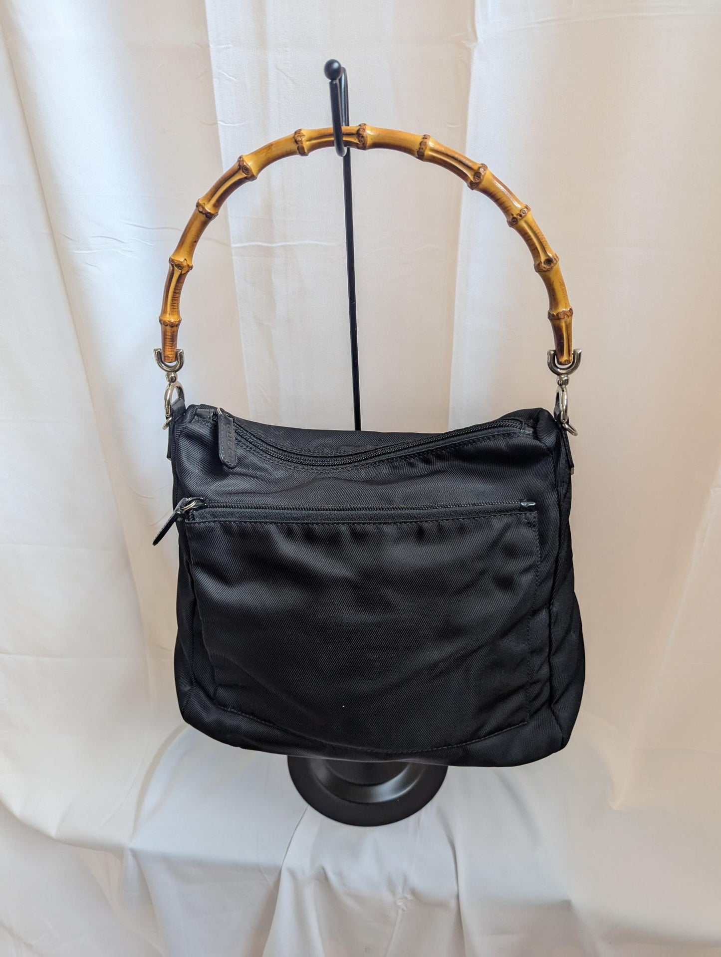 Gucci Black Bamboo Shoulder Bag