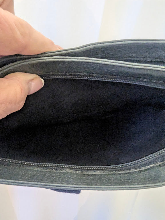 Gucci Navy GG Coated Canvas Clutch No Strap
