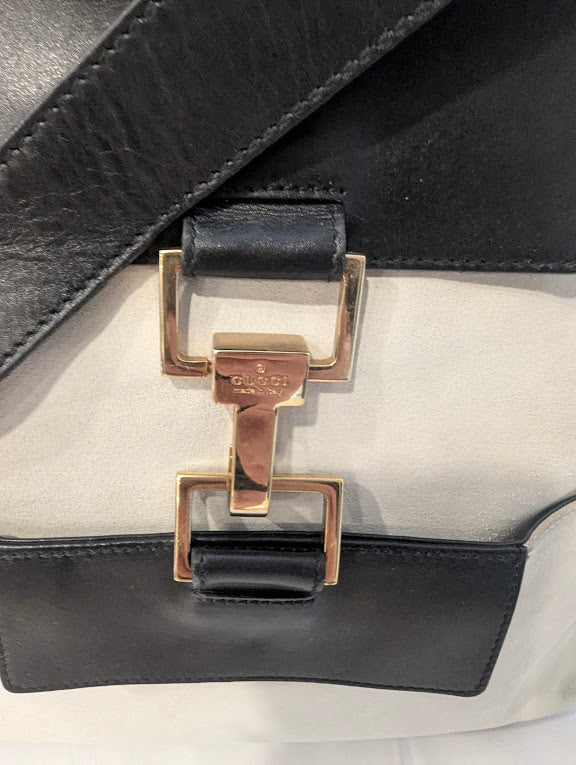 Gucci Vintage Tom Ford Era Jackie Suede Shoulder Bag