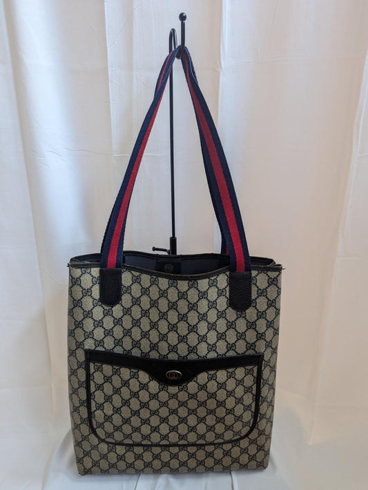 Gucci Tote with Navy and Front Pocket