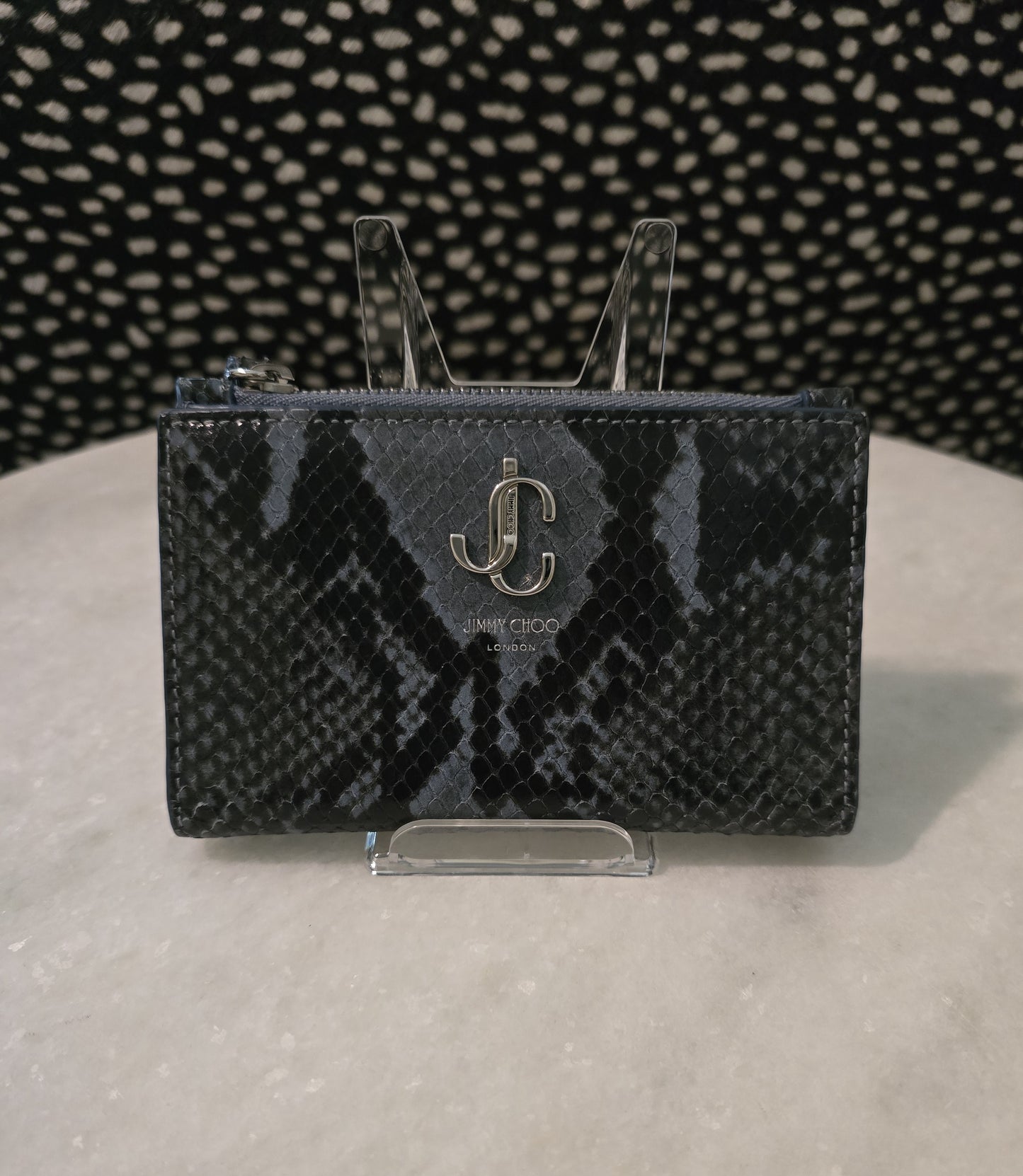 Jimmy Choo Eelskin green/black wallet