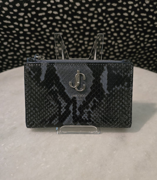 Jimmy Choo Eelskin green/black wallet