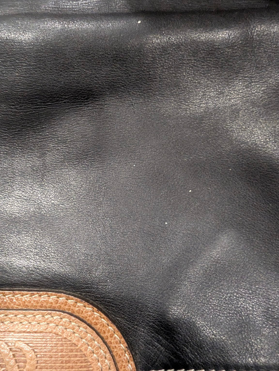 Loewe Vintage Anagram Black/Tan Shoulder Bag