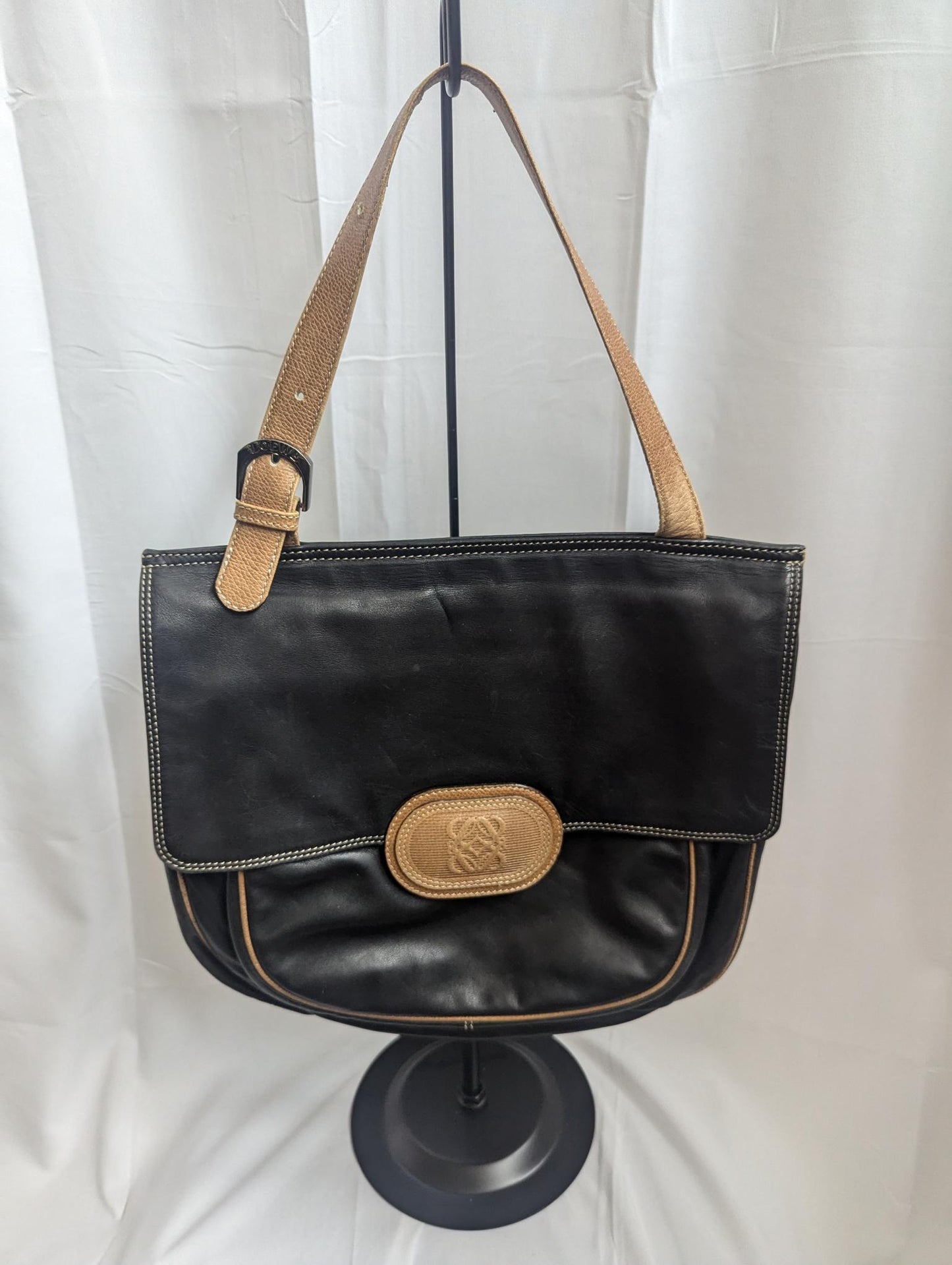 Loewe Black/Tan Handbag