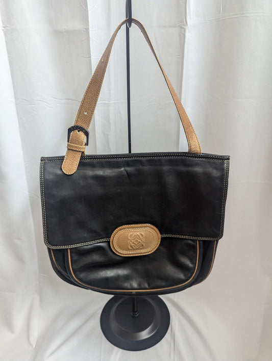 Loewe Black/Tan Handbag